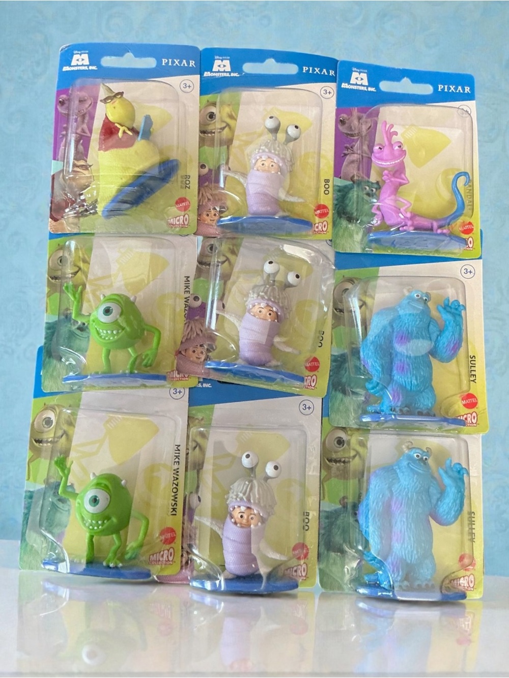 Mattel Pixar Monsters Action Figure 9-Pack